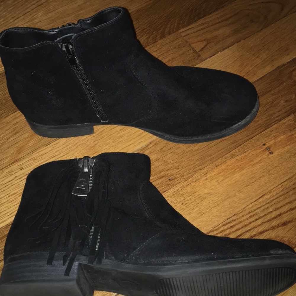 G by Guess Black Frill Booties